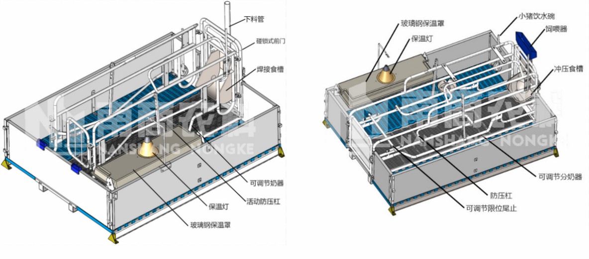南商農(nóng)科部分母豬產(chǎn)床型號(hào)展示1